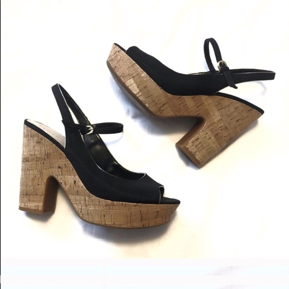 🆕 Tahari Misha platform Mary Jane fabric heels s… - Picture 4 of 9